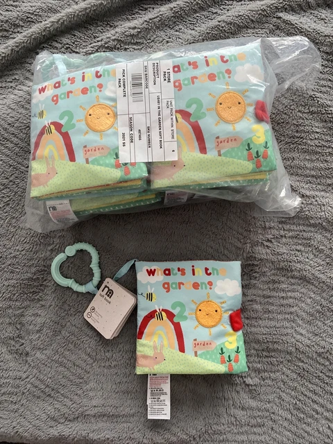 Joblot 6 x Mothercare Soft Book Toys Nuevo con etiquetas interactivas 0+ meses