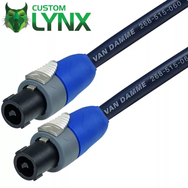 Van Damme Blue Speakon to Speakon Cable. Neutrik Passive Loud Speaker Lead 1.5mm