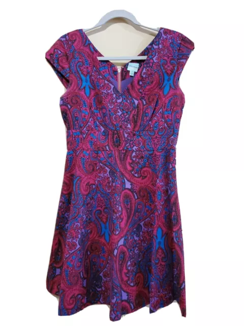 Plenty Dresses by Tracy Reese Sz 4 Fit & Flare Dress Paisly Anthropologie