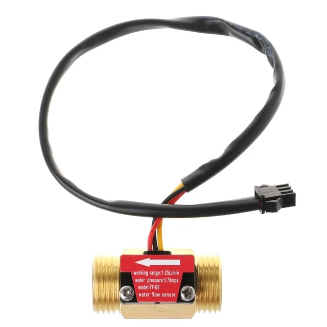 G1/2" Hall Effect Water Flow Sensor Switch Meter Flow Meter Water Control Switch