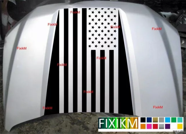 Calcomanía de capucha para Ford F-150 2020 bandera estadounidense 5008 2015-2020
