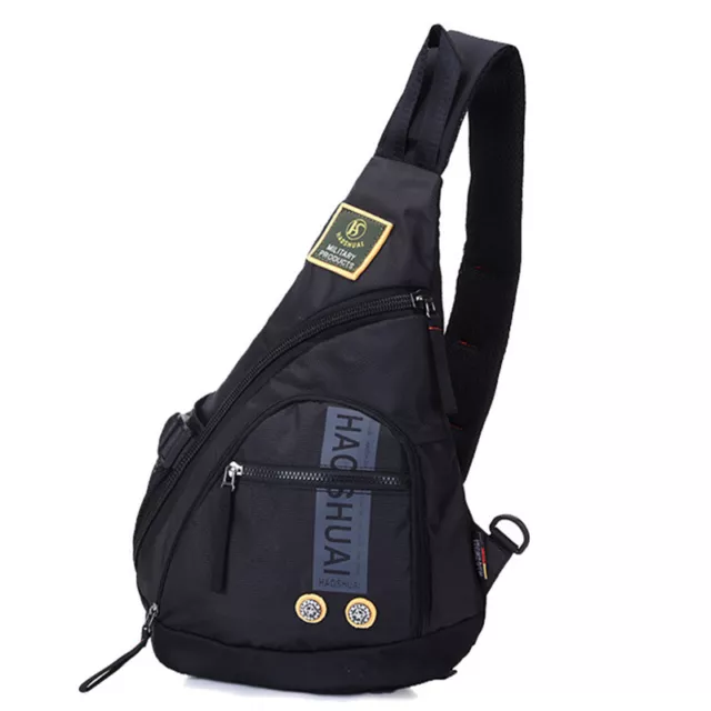 New Nylon One Shoulder Daypack Travel Hiking Men Messenger Chest Bag Backpack