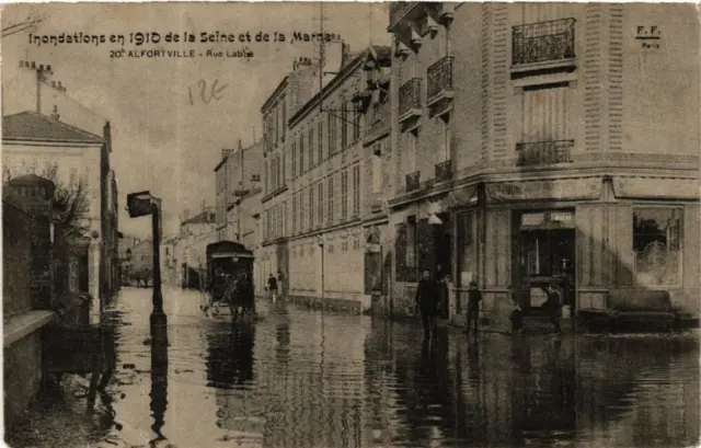 CPA ALFORTVILLE Rue Lable INONDATION 1910 (600085)