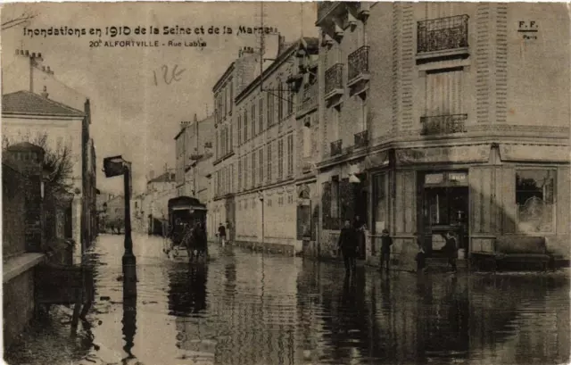 CPA ALFORTVILLE Rue Lable INONDATION 1910 (600085)