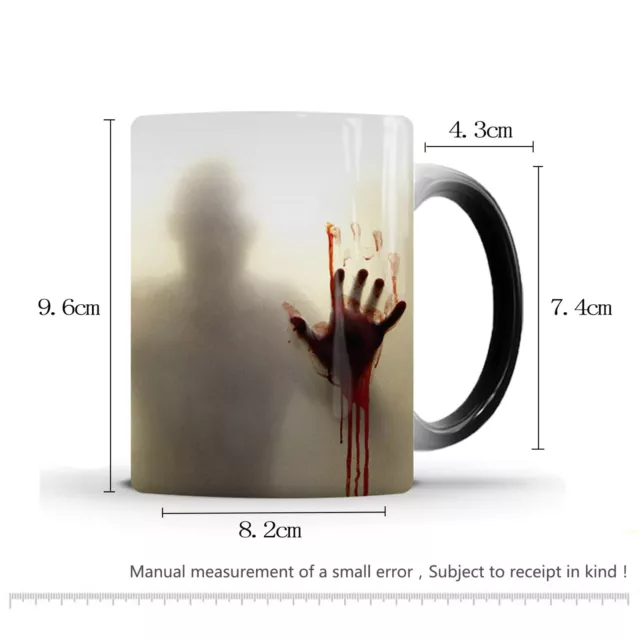 The Walking Dead Mugs Heat Sensitive Cup Colour Changing Ceramic Coffee Tea Mug 3