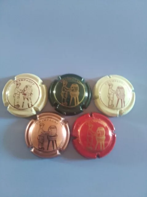 lot de 5 capsules de champagne