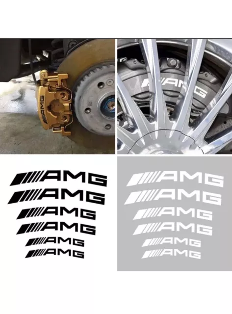 6x AMG Bremssattel Sticker Aufkleber hitzebeständig - verschiedene Modelle