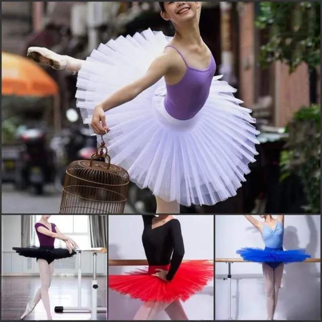 Kids Ballet Tutu Skirt Dance Performance Costume Adult Dance Practise Dancewear