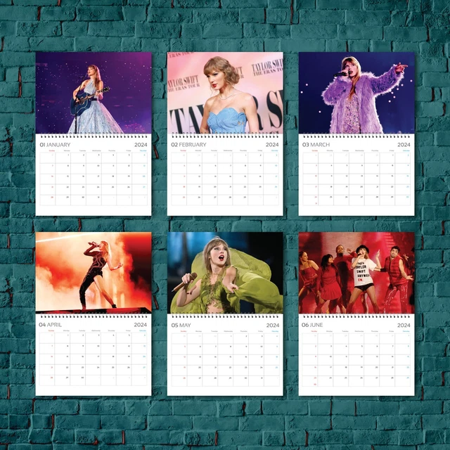 TAYLOR SWIFT THE Eras Tour Calendar 2025 Taylor 2025 Celebrity Wall