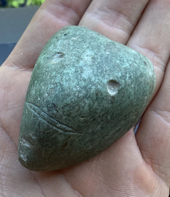 Ancient Pre Colombian Mezcala Pendant Bead