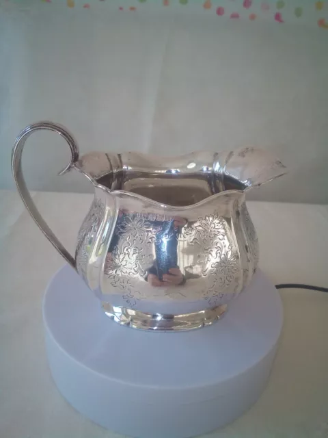 Victorian Sterling Silver Cream Jug Henry Atkins Sheffield 1899 - 148g 3