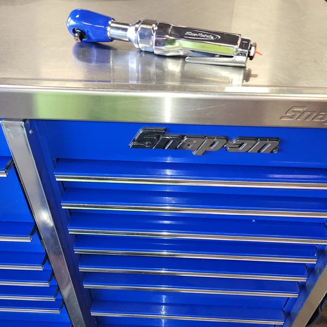 BLUE POINT by SNAP ON 3/8" Drive Heavy Duty Air Ratchet W/Boot (5-45 ft-lb) NEW