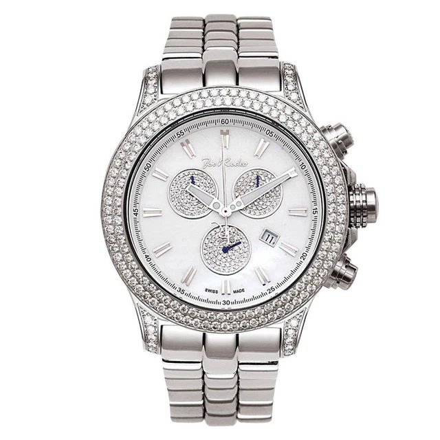 Joe Rodeo Diamond Men's Watch - MASTER PILOT silver 7 ctw