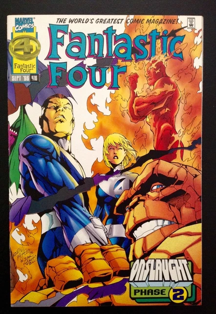FANTASTIC FOUR #416 Final Issue low print run Marvel 1996 Onslaught tie-in