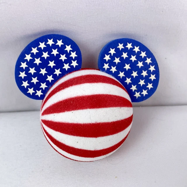 DISNEY ANTENNA BALL Topper American Flag Patriotic 4th of July D3 14.