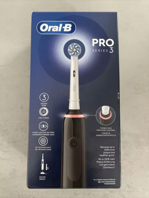 Brosse À Dent Électrique Oral-B Pro Séries 3 Black