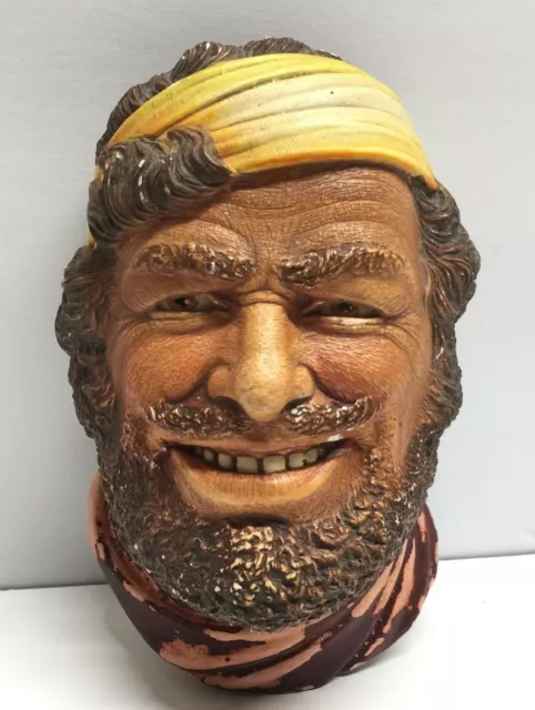 Vintage GYPSY Legend Products Made in England 6" Chalkware Bust, Head