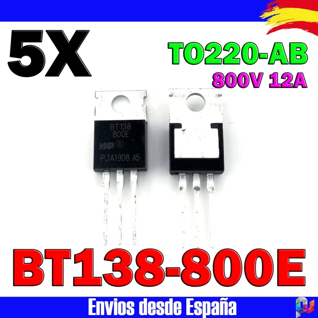 thumbnail image 2 of STMicroelectronics T1625T-8I Triac – 800V 16A 25mA TO220 – 2 Pieces 2 of 6