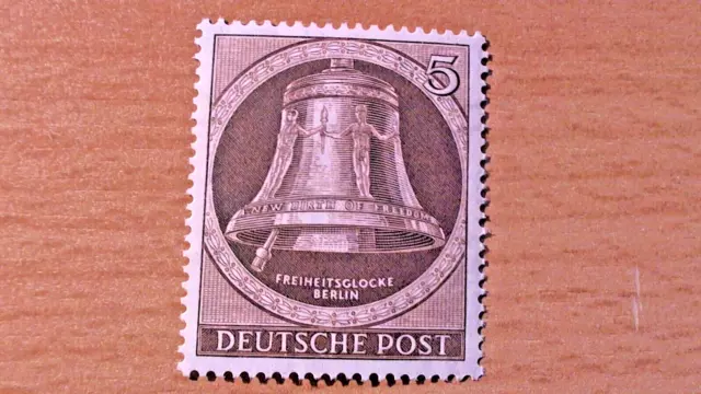 Berlin Michel NR. 75 ; Freiheitsglocke Klöppel links postfrisch von 1951