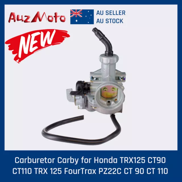 Honda CT110 Postie Bike Carburetor Carby Kit + Fuel Tape CT 110 Posty CT90 Trail