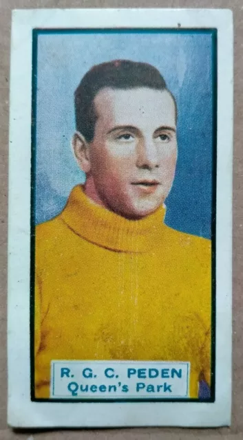 R. G. C. Peden Queen's Park #3 D. C. Thomson Footballers - Motor Cars 1930