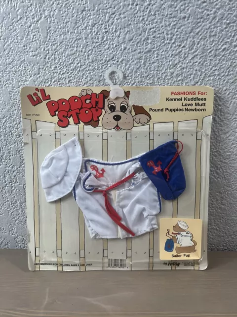 Vintage Lil Pooch Stop Newborn Outfit for Kennel Kuddlees Pound Puppies Sailor