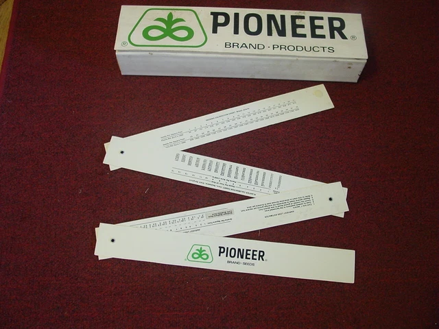 Pioneer Brand Seeds Products Vinyl Box and 58" Folding Ruler Harvest Charts Set
