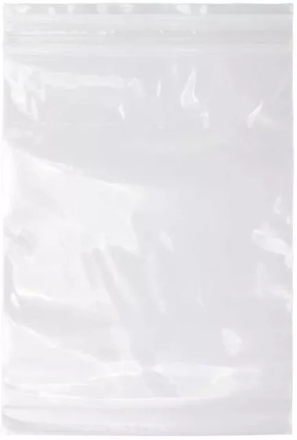 Lot de 1000 Sachets zip plastique fermeture ZIP Transparent 150x180mm 50µ