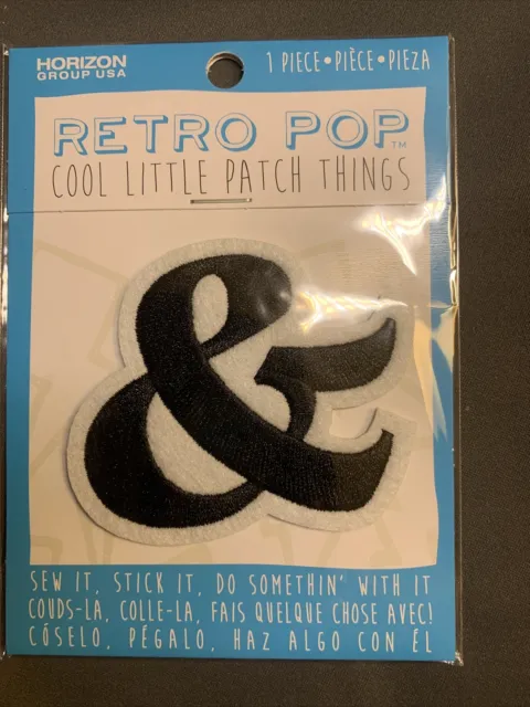 Horizon Group Retro Pop Sew It Stick It Black White Felt & And Sign 2.5”x3” New