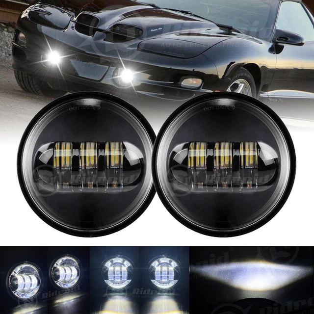 For Pontiac Firebird Trans Am 1993-2002 - 4.5" Spot LED Fog Lights Passing Lamp