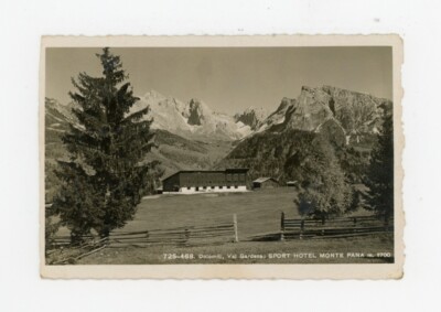 BOLZANO VAL GARDENA 8529 SPORT HOTEL CARTOLINA TRENTINO ALTO ADIGE 