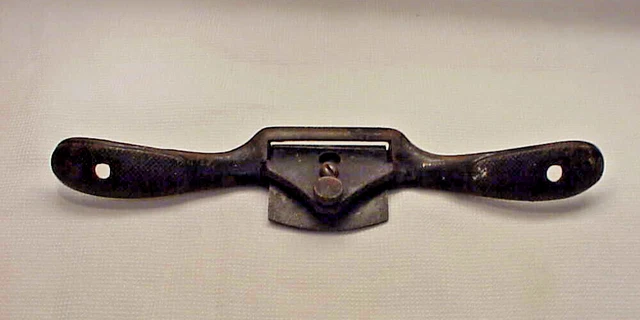 Vintage Stanley No 51 Spoke Shave Woodworking Draw Knife  Cast Iron Handles 3