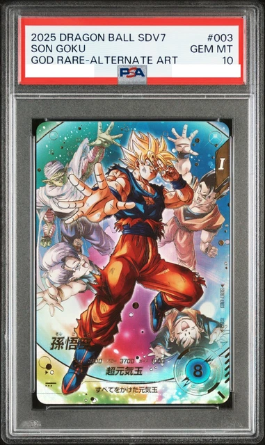 PSA 10 SON Goku SDV7-003 Dragon Ball God Rare Alt Art Japanese