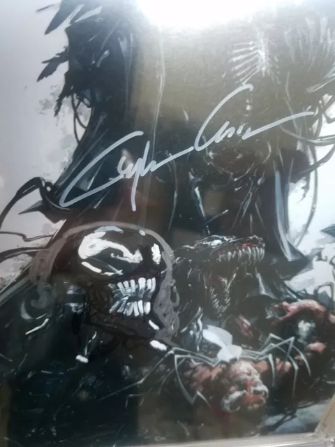 Venom #12 Grim Reaper Virgin Variant Cgc Ss 9.6 Signed/Sketch By Clayton Crain