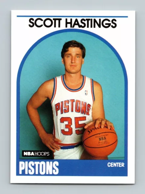 1989-90 Hoops Basketball #317 Scott Hastings Detroit Pistons