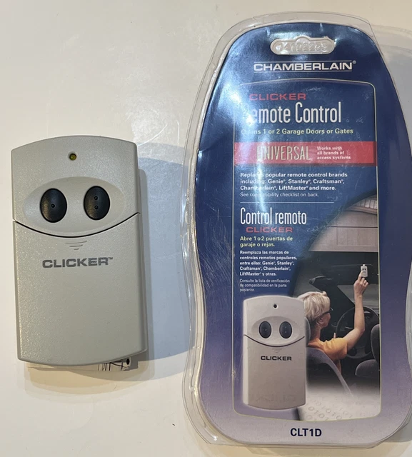 Chamberlain Garage Door Opener Remote Control CLT1D Clicker Universal Chamberlain Garage Door Opener Remote Control CLT1D Clicker Universal