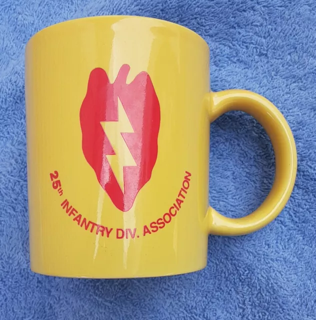Vintage US Army 25th Infantry Division Association 12 oz. Coffee Mug / Cup New!