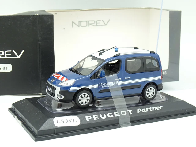 Norev 1/43 Peugeot Partner Silver - Miniature Métal - Occasion