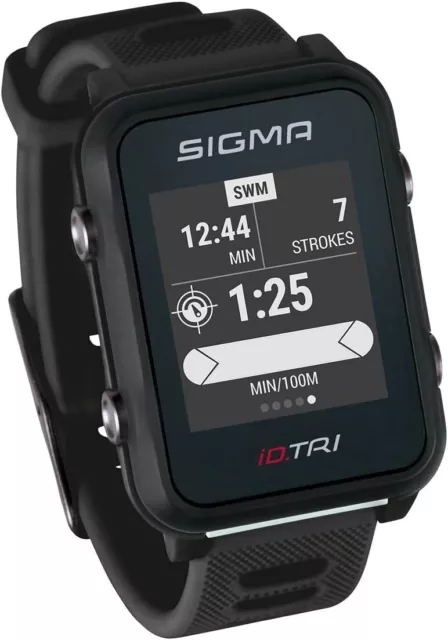 Sigma Sport iD.TRI GPS Triathlon-Uhr mit Trainings- und Wettkampffeature Navigat