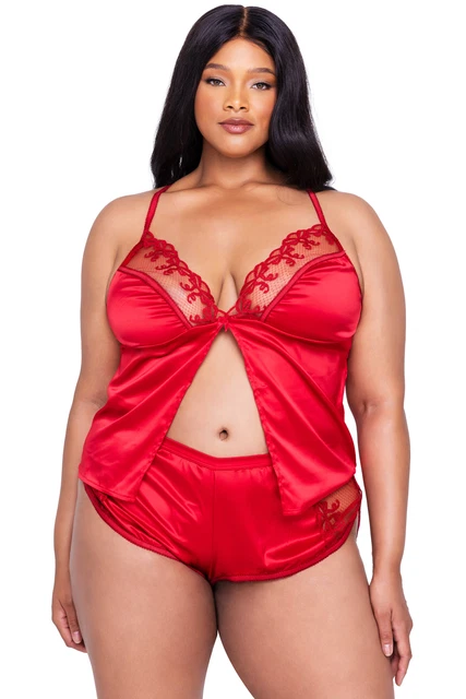 Roma Rouge Bow Camisole Lounge Set Adult Women Lingerie Li642