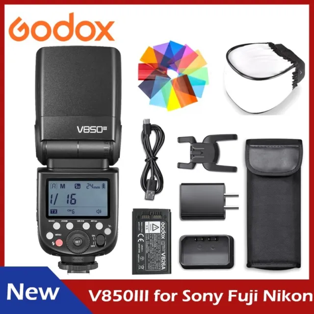 Godox V850III Flash Camera Flash Speedlight for Fuji Sony Canon  Panasonic Nikon