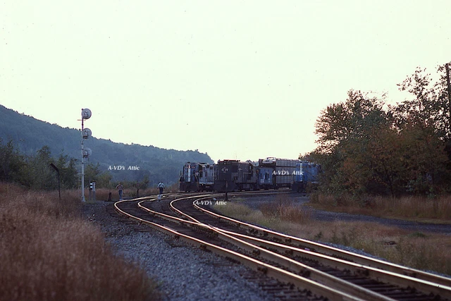 Orig slide B&M Boston Maine CR meet @ Rotterdam Jct NY 1980