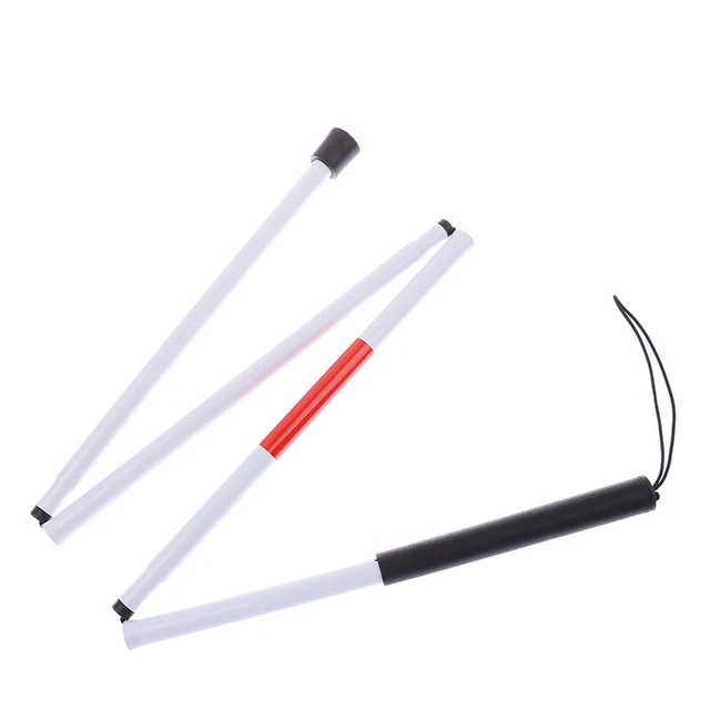 1Pcs Visually Impaired Crutch Cane Blind Walking Stick Walker Aluminium FolYH Sg