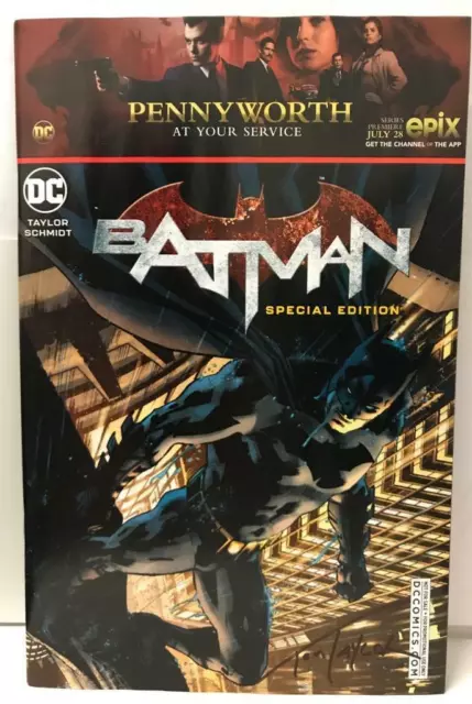 Sdcc 2019 Batman Édition Spéciale Signé Par Tom Taylor Avec COA