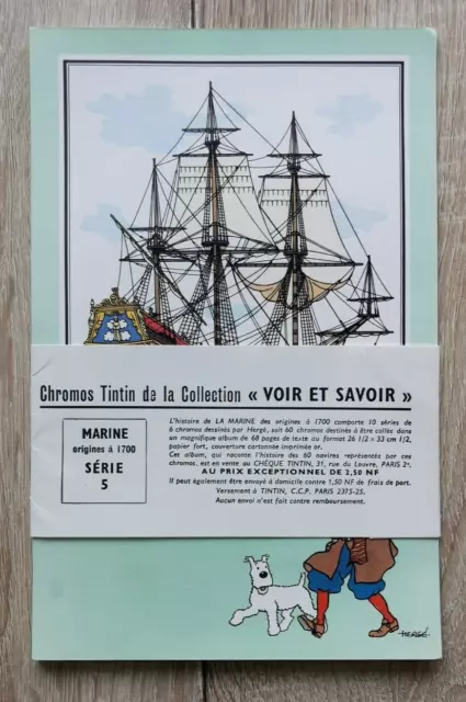 Tintin ** Chromos Voir Et Savoir De La Marine Serie 5 ** Neuf Herge