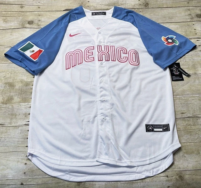 NEW RANDY AROZARENA World Baseball Classic 2023 Mexico Jersey White 37