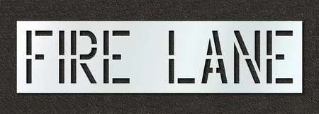 RAE STL-116-71831 Pavement Stencil,Fire Lane,18 in