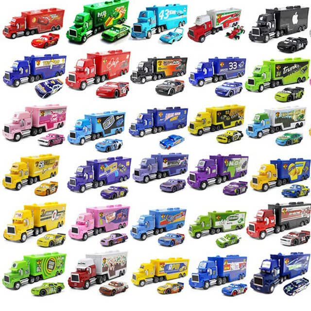Jouets Voitures Pixar Cars 2 SuoSuo - Lightning McQueen, The King, Mack - Alliage Et Plastique