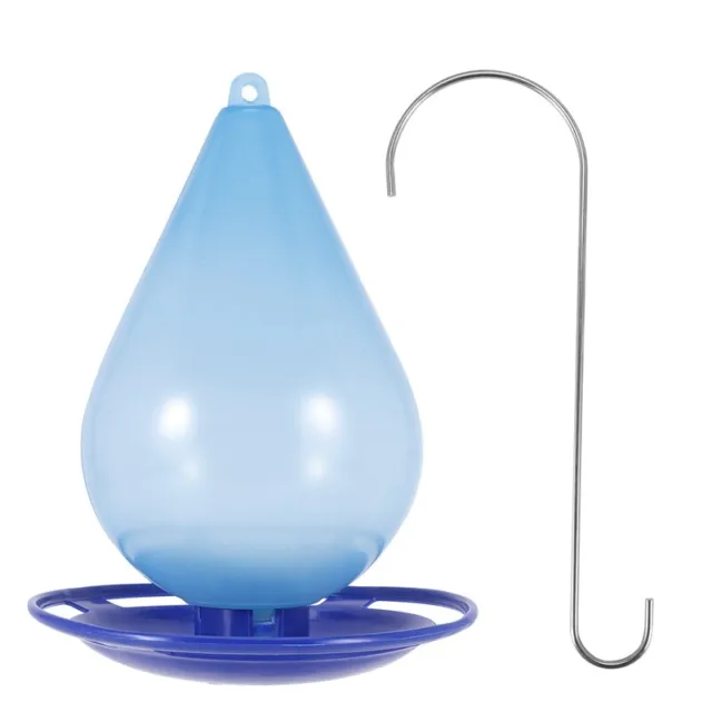 Automatic Bird Water Feeder Water Droplet Shaped Bird Waterer Easy Hanging  L4F5