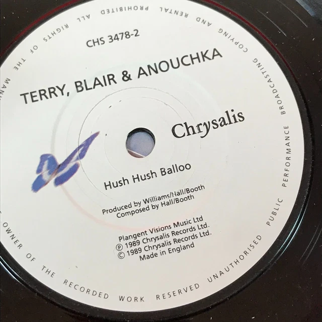 TERRY BLAIR AND Anouchka Ultra Modern Nursery Rhyme 1990 UK 7" Vinyl Single Hall EUR 16,37